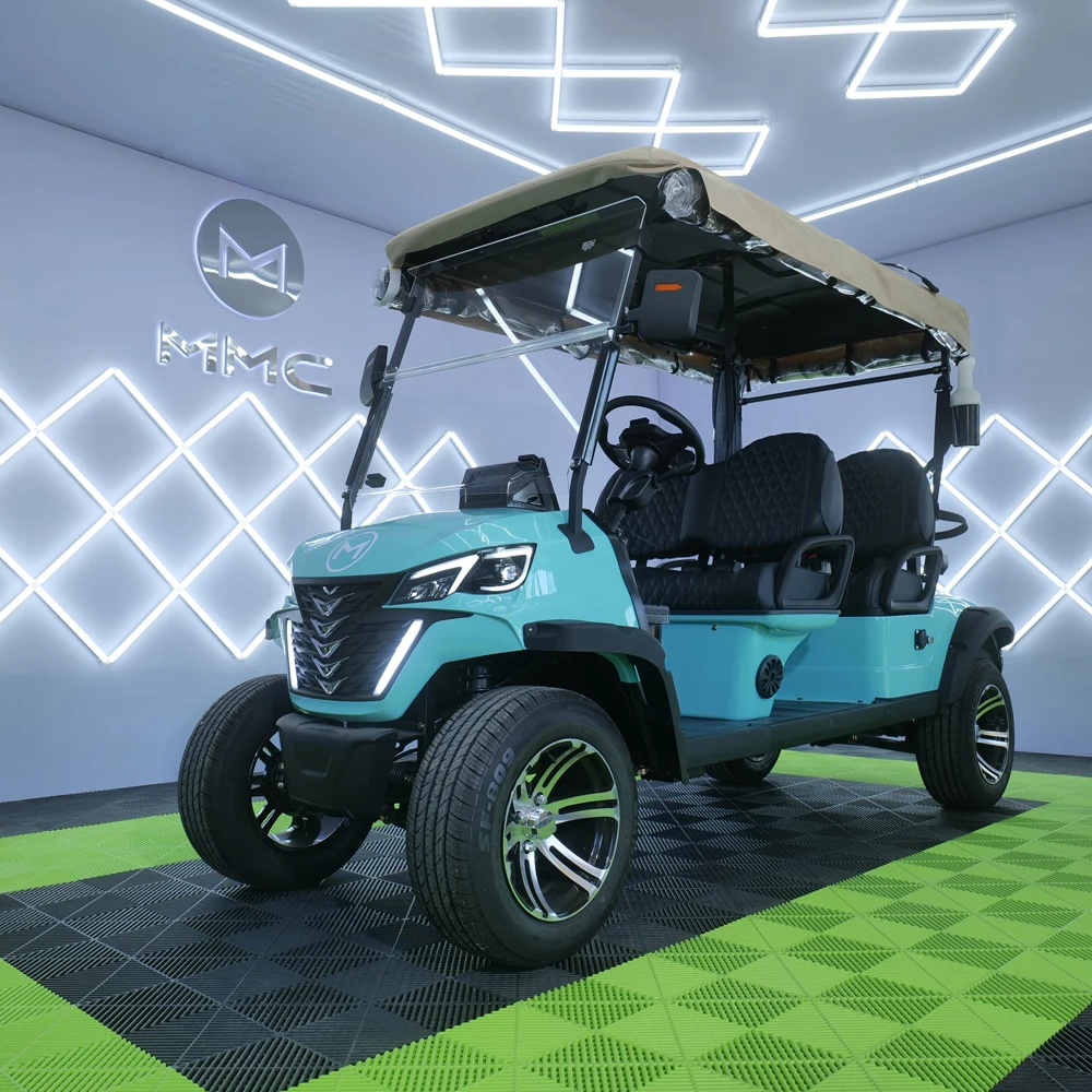 Luxurious Classic Scenic Mini Tourist Car 4-Seater Electric Golf Cart 72V Electric Shuttle Bus-Sightseeing Car