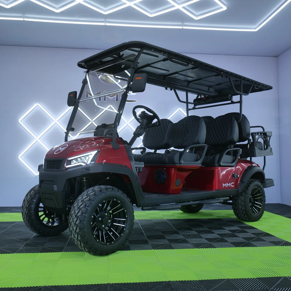 Luxurious Classic Scenic Mini Tourist Car 4-Seater Electric Golf Cart 72V Electric Shuttle Bus-Sightseeing Car