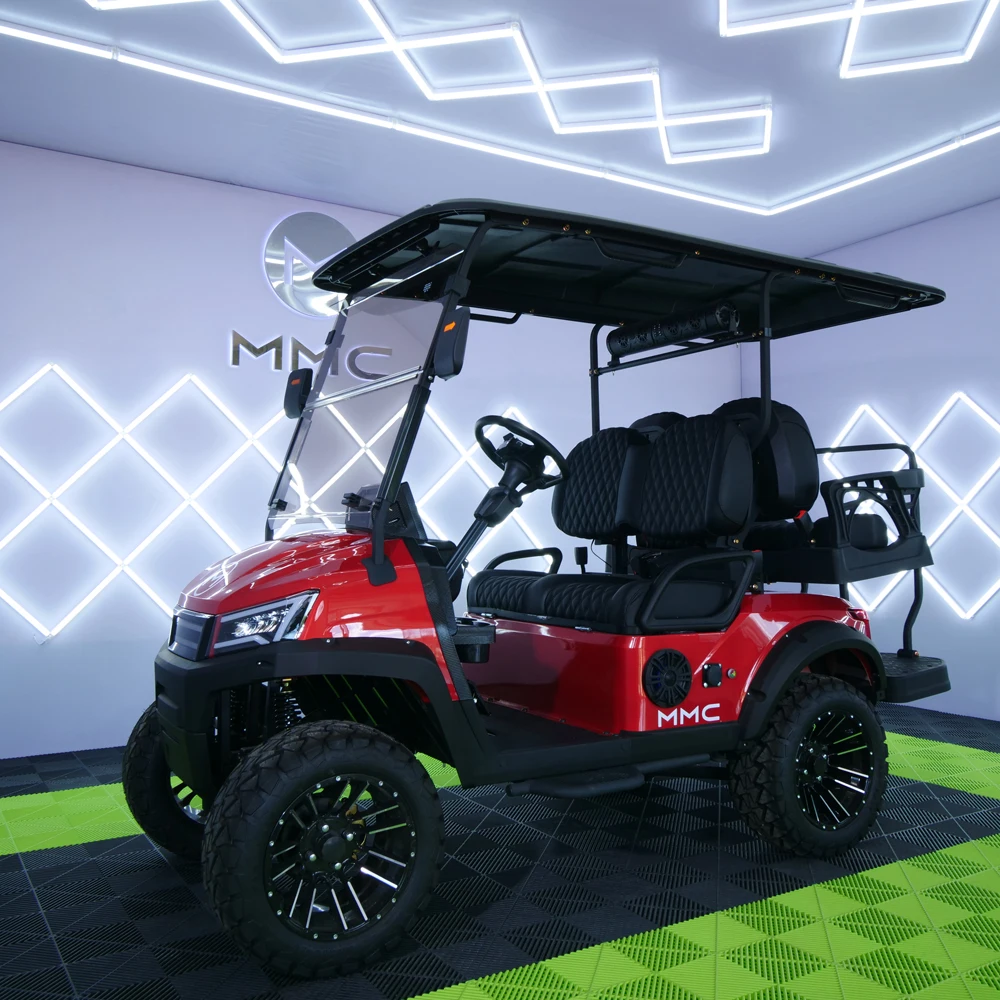 Luxurious Classic Scenic Mini Tourist Car 4-Seater Electric Golf Cart 72V Electric Shuttle Bus-Sightseeing Car