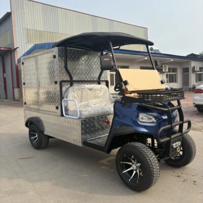 Factory Sale High Performance Golf Carts Electric 4 Seat Tourist Bus  4 Wheels Brake 110v-240v Electric Golf Cart - Image 2