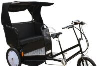 2023 T02 Pedicab Rickshaw 3 Wheel Motorized Custom Colorful Electric Pedal Taxi Bike Tricycle Price