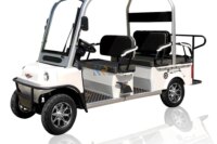 2023 Hot Seller 4 Wheels 6 Passenger Electric Golf Cart Tourist Bus Tuk Tuk Car Sightseeing Bicycle Tandem Bike
