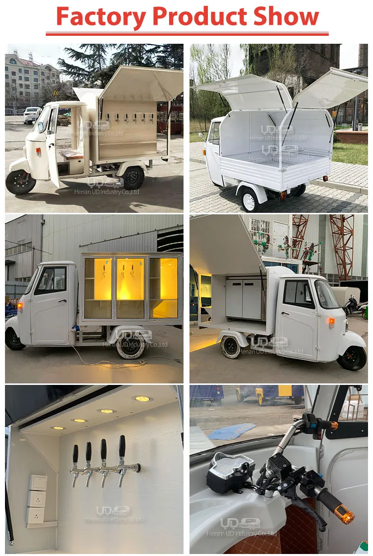 Urdream Piaggio Ape Mobile Bar Truck Party Bus Ice Cream Catering Mobile Food Truck For Wedding Mobile Bar Truck