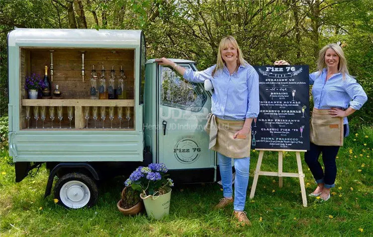 Urdream Piaggio Ape Mobile Bar Truck Party Bus Ice Cream Catering Mobile Food Truck For Wedding Mobile Bar Truck