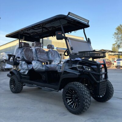 Sightseeing Bus Beach Resort Custom Durable 6 Seats Off Road Golf Car Hunting Buggy Long Endurance Electric Lifted 4+2 Golf Cart - Image 2