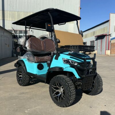 Sightseeing Bus Beach Resort Custom Durable 6 Seats Off Road Golf Car Hunting Buggy Long Endurance Electric Lifted 4+2 Golf Cart - Image 4