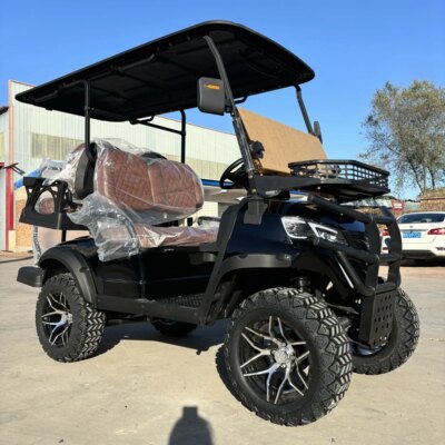 Sightseeing Bus Beach Resort Custom Durable 6 Seats Off Road Golf Car Hunting Buggy Long Endurance Electric Lifted 4+2 Golf Cart - Image 3
