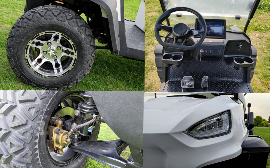 MMC Lithium Battery Lifted Golf Utility Buggy Hunting Cart 30% Climbing Capacity Off Road Tire Tourist Bus Electric Golf Cart MMC Lithium Battery Lifted Golf Utility Buggy Hunting Cart 30% Climbing Capacity Off Road Tire Tourist Bus Electric Golf Cart