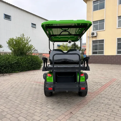 2025 New Model Style 4 2+2 Seat Sightseeing Bus Club Cart Electric Golf Buggy Hunting Cart with Solar Panel - Image 3