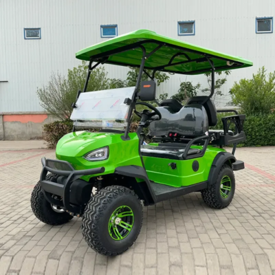 2025 New Model Style 4 2+2 Seat Sightseeing Bus Club Cart Electric Golf Buggy Hunting Cart with Solar Panel - Image 4