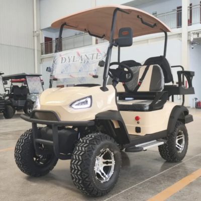 2025 New Model Style 4 2+2 Seat Sightseeing Bus Club Cart Electric Golf Buggy Hunting Cart with Solar Panel - Image 6