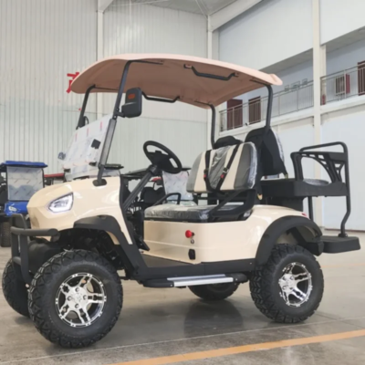 2025 New Model Style 4 2+2 Seat Sightseeing Bus Club Cart Electric Golf Buggy Hunting Cart with Solar Panel - Image 5