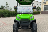 2025 New Model Style 4 2+2 Seat Sightseeing Bus Club Cart Electric Golf Buggy Hunting Cart with Solar Panel