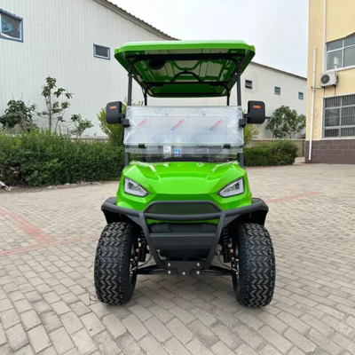2025 New Model Style 4 2+2 Seat Sightseeing Bus Club Cart Electric Golf Buggy Hunting Cart with Solar Panel