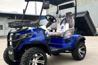 New 48V 4KW AC Motor Lifted 4 Passenger Hunter Cart Tourist Bus  Basic Edition Superior Quality Electric Community Golf Carts