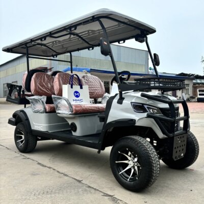 New 48V 4KW AC Motor Lifted 4 Passenger Hunter Cart Tourist Bus  Basic Edition Superior Quality Electric Community Golf Carts - Image 5