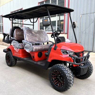 New 48V 4KW AC Motor Lifted 4 Passenger Hunter Cart Tourist Bus  Basic Edition Superior Quality Electric Community Golf Carts - Image 4
