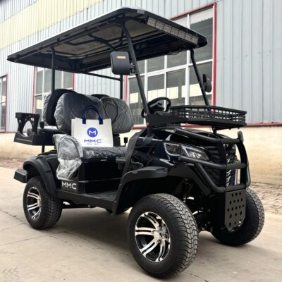 New 48V 4KW AC Motor Lifted 4 Passenger Hunter Cart Tourist Bus  Basic Edition Superior Quality Electric Community Golf Carts - Image 2