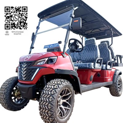 New 48V 4KW AC Motor Lifted 4 Passenger Hunter Cart Tourist Bus  Basic Edition Superior Quality Electric Community Golf Carts - Image 7