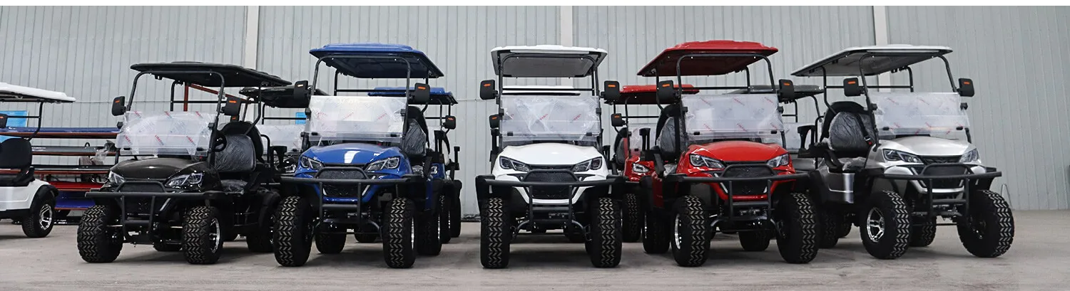 2025 Comfortable Driving Golf Cart Electric Golf Cart 6 Seater Factory 4+2 Seat Sightseeing Bus Club Cart Electric Golf Buggy