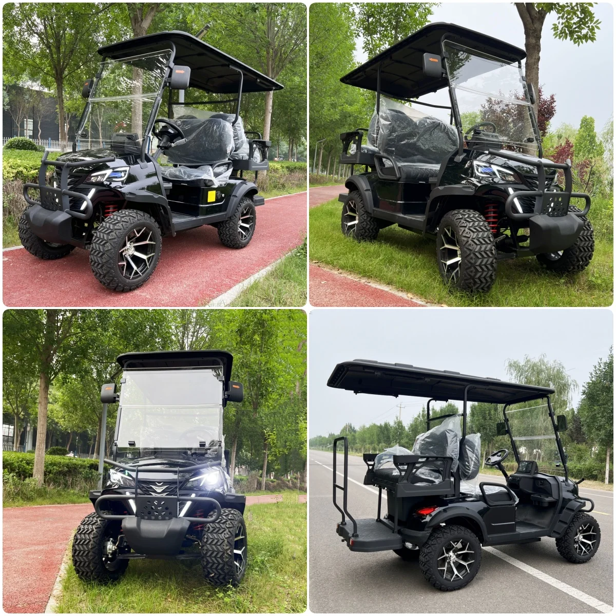 New Model Style 2/4/6 Seat Sightseeing Bus Club Cart Electric Golf Buggy Hunting Cart Custom Color Golf Buggy for Adults