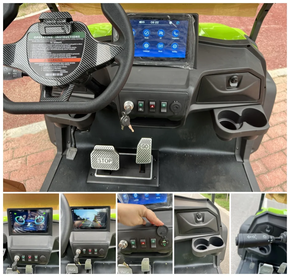 New Model Style 2/4/6 Seat Sightseeing Bus Club Cart Electric Golf Buggy Hunting Cart Custom Color Golf Buggy for Adults