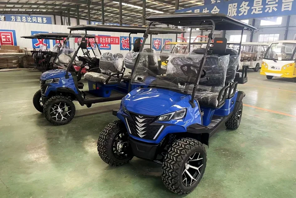 New Model Style 2/4/6 Seat Sightseeing Bus Club Cart Electric Golf Buggy Hunting Cart Custom Color Golf Buggy for Adults