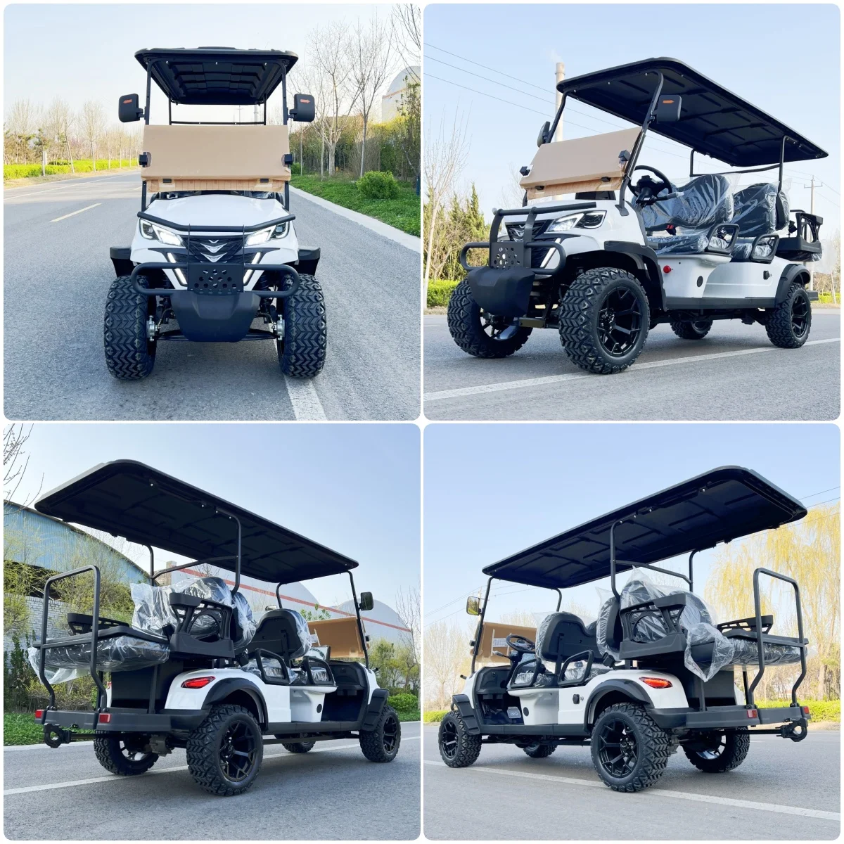 New Model Style 2/4/6 Seat Sightseeing Bus Club Cart Electric Golf Buggy Hunting Cart Custom Color Golf Buggy for Adults