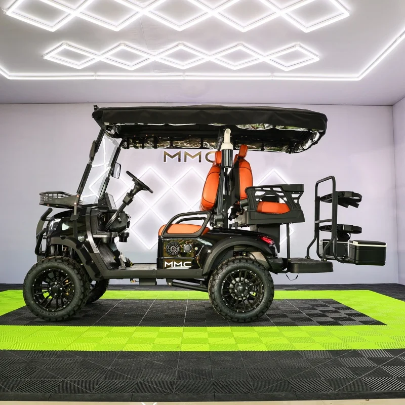 2024 New Design 2 4 6 8 Seats Electric Shuttle Bus Customized Hotel Airport Electric Car 6 Seater Golf Cart for Sale