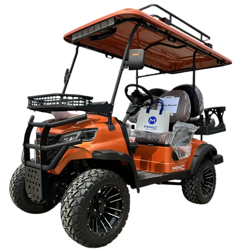 2024 New Design 2 4 6 8 Seats Electric Shuttle Bus Customized Hotel Airport Electric Car 6 Seater Golf Cart for Sale