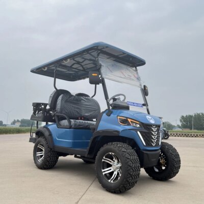 2025 Hot Selling Legal Customized Armor Paint 4 Seater Side by Side 4x4 UTV 60V 72V Lithium Battery Electric Golf Buggy Cart - Image 6