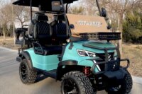 Most Popular 4 Wheel 4 Seat High End Off Road Vehicle 48V 60V Lithium Battery Disc Brake LCD Display Electric Hunting Golf Cart