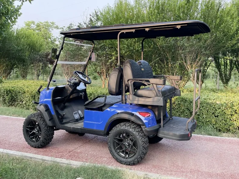 2025 New Tourist Golf Carts Four-Whee 4 Seat 48V 72V Vehicle Street Legal Electric Golf Cart 6 Seater Lithium Battery Golf Car