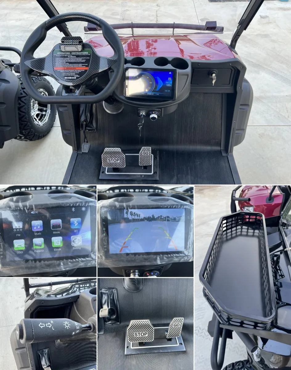 2025 New Tourist Golf Carts Four-Whee 4 Seat 48V 72V Vehicle Street Legal Electric Golf Cart 6 Seater Lithium Battery Golf Car