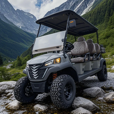 New Design 48/60/72V Golf Carts Club Car 150W Solar Panels Powered Golf Buggy 2 Rows 4 Seater 3 Rows 6 Seater Electric Golf Cart - Image 4