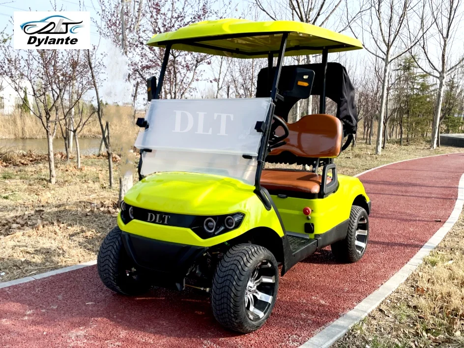 China Canton Fair Hot Selling 4 Seater Electric Golf Cart 4 Wheels Off-Road Vehicle Motorcycle Club Car with Upright Trunk Caddy