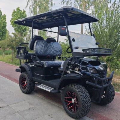 Electric Golf Cart 4-Seater Electric Golf Trolley Sightseeing City Electric Cart With Double Wishbone Independent Suspension - Image 2