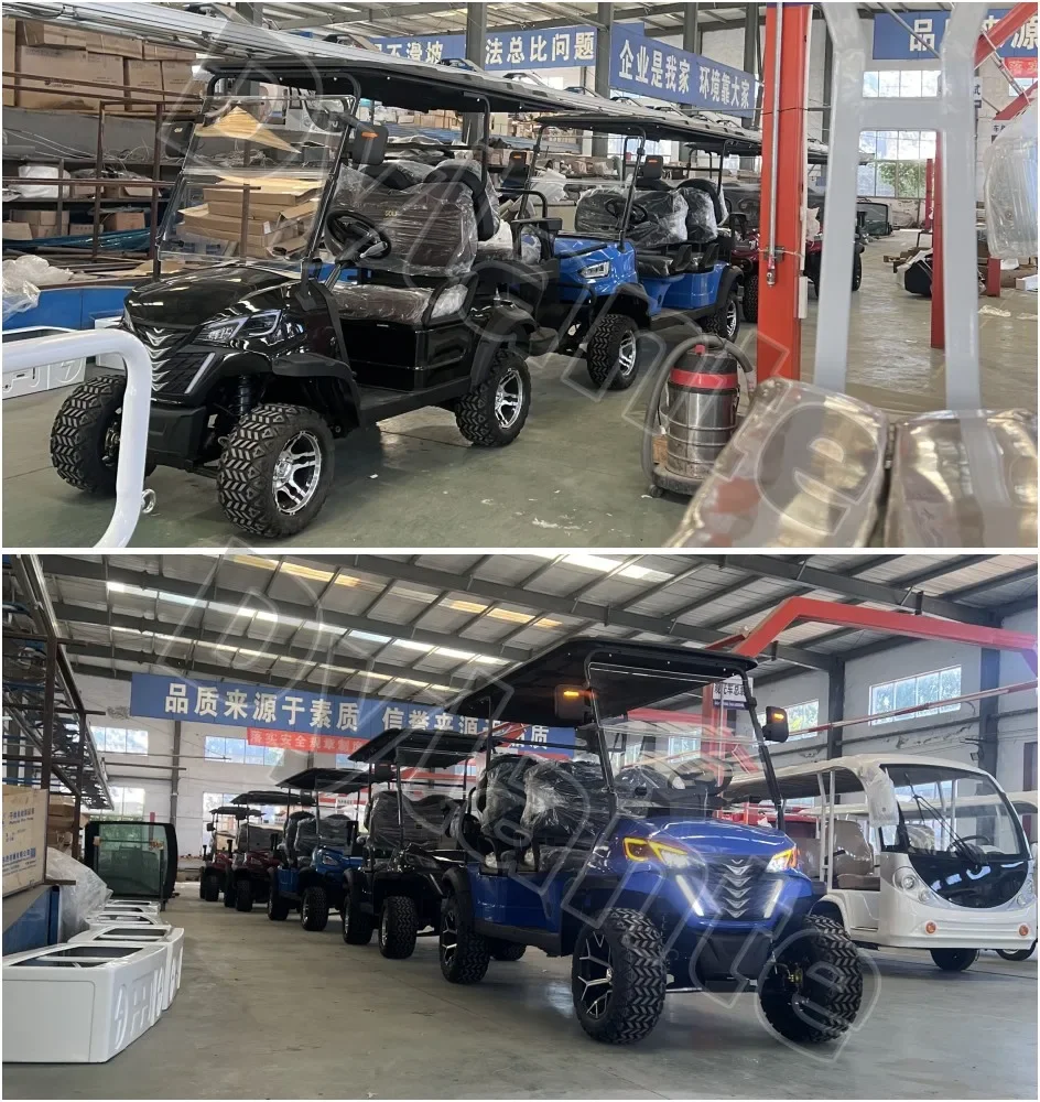 Electric Golf Cart 4-Seater Electric Golf Trolley Sightseeing City Electric Cart With Double Wishbone Independent Suspension Electric Golf Cart 4-Seater Electric Golf Trolley Sightseeing City Electric Cart With Double Wishbone Independent Suspension