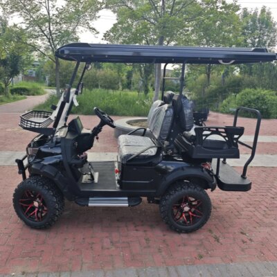 Electric Golf Cart 4-Seater Electric Golf Trolley Sightseeing City Electric Cart With Double Wishbone Independent Suspension - Image 5