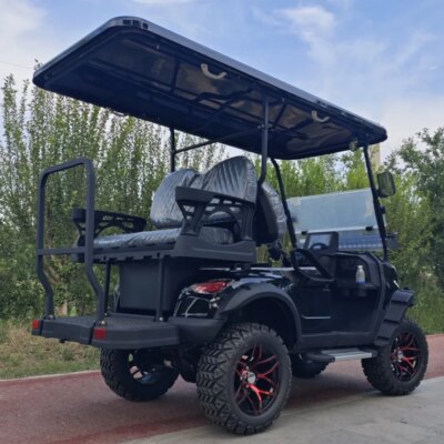 Electric Golf Cart 4-Seater Electric Golf Trolley Sightseeing City Electric Cart With Double Wishbone Independent Suspension - Image 4