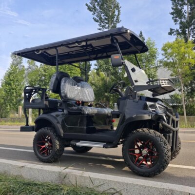 Electric Golf Cart 4-Seater Electric Golf Trolley Sightseeing City Electric Cart With Double Wishbone Independent Suspension - Image 3