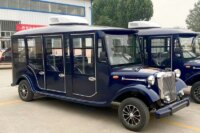 Resort Hotel Use 8 Passenger 11 Seater Utility Car Electric Golf Cart Vintage Electric Sightseeing Car with Door