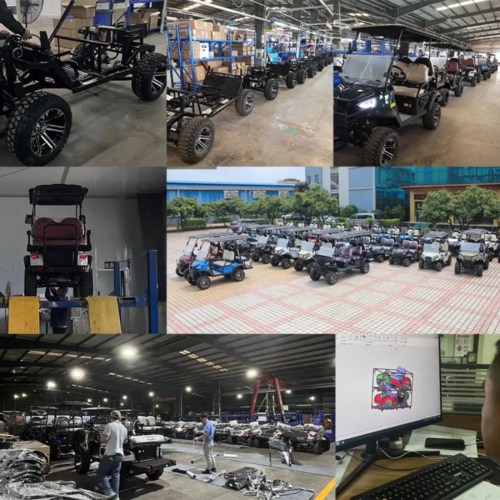 Cheap 4 Person 72v electric lifted golf cart UTV off road buggy vehicles street legal Golf Cart