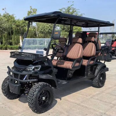 2024 New Model Luxury 4 Seats Off-Road Electric Golf Cart For Sale - Image 4