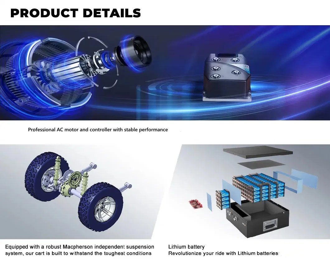 New Style 2025 Brand Design 2 Seat Sightseeing Bus Club Cart 48/72V Electric Golf Buggy Hunting Cart with CE New Style 2025 Brand Design 2 Seat Sightseeing Bus Club Cart 48/72V Electric Golf Buggy Hunting Cart with CE