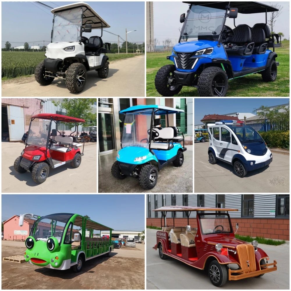 High Quality Cheap Off-road 4000W/5000W/7000W Club Utility Vehicle 48V/60/72V 2 4 6 8 Seater Electric Golf Buggy Golf Cart