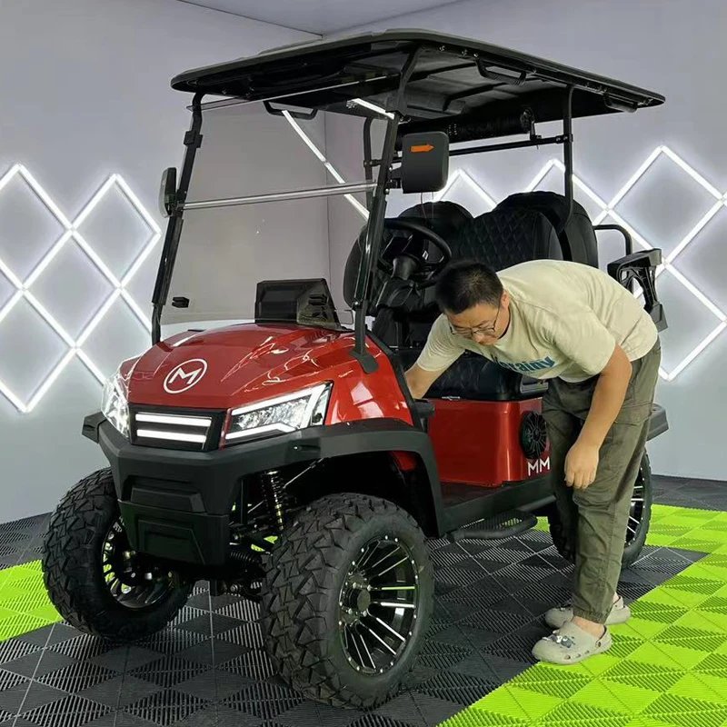 High Quality Cheap Off-road 4000W/5000W/7000W Club Utility Vehicle 48V/60/72V 2 4 6 8 Seater Electric Golf Buggy Golf Cart