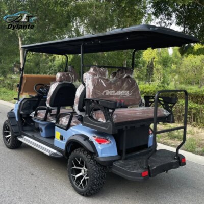 2025 New 5kw 4kw Shooting Club Car Off Road Gasoline Hunting Car 2 4 6 Seat Lithium Battery Electric Solar Golf Cart - Image 5
