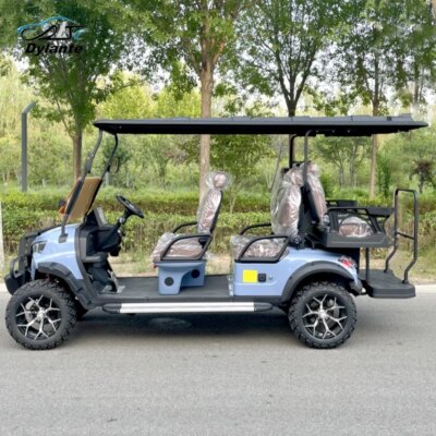 2025 New 5kw 4kw Shooting Club Car Off Road Gasoline Hunting Car 2 4 6 Seat Lithium Battery Electric Solar Golf Cart - Image 4