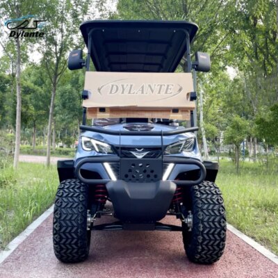 2025 New 5kw 4kw Shooting Club Car Off Road Gasoline Hunting Car 2 4 6 Seat Lithium Battery Electric Solar Golf Cart - Image 3
